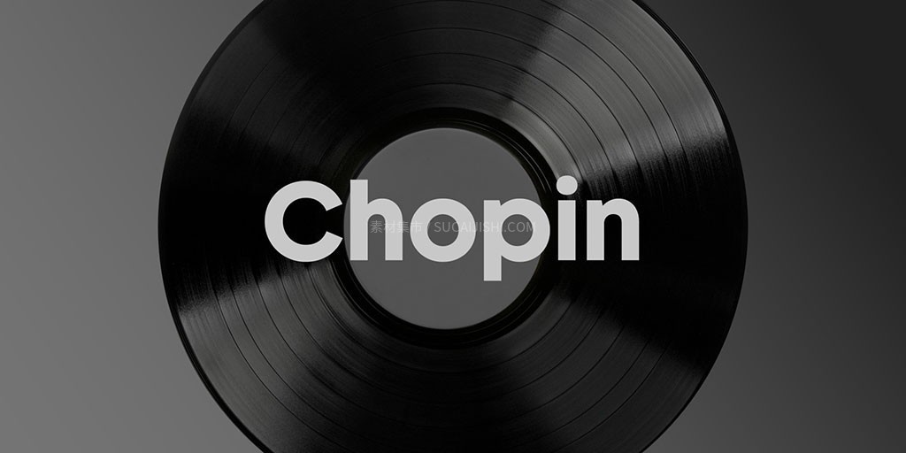 Chopin现代高级感几何无衬线字体